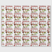 Wijn- en kerstpapier cadeaupapier (Vlak)