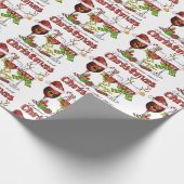 Wijn- en kerstpapier cadeaupapier (Hoek)