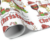 Wijn- en kerstpapier cadeaupapier (Rol Hoek)