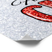 Wijn en kerstPoster Poster (Hoek)