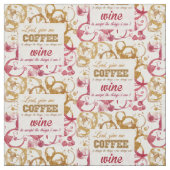 Wijn en koffie stof (Swatch)