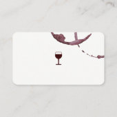 Wijn en Kurkentrekker | Wijngaard Visitekaartje (Achterkant)