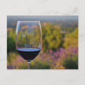 Wijn- en lavenderpostkaart briefkaart (Voorkant)