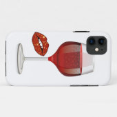wijn en lippenstift Case-Mate iPhone case (Achterkant (horizontaal))
