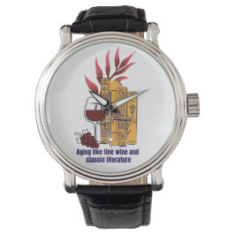 Wijn en literatuur horloge