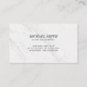 Wijn en Marble Punch Kaart Visitekaartje (Achterkant)