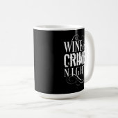 Wijn- en misdaadnacht - grappige ware misdaad koffiemok (Voorkant rechts)