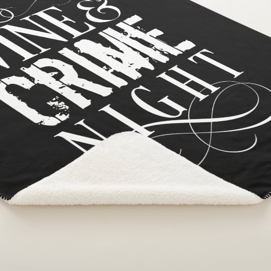 Wijn- en misdaadnacht - grappige ware misdaad sherpa deken (3/4)