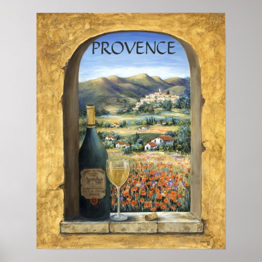 Wijn en papaver poster (Voorkant)