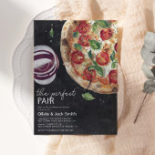 Wijn en pizza perfect paar repetitie diner kaart