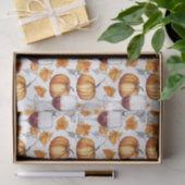 Wijn en pompoenen aquarel herfst tissuepapier (Geschenk)