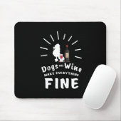 Wijn en puin maken alles goed muismat (Met muis)