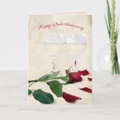 Wijn en Roos 52e Jubileum Kaart (Voorkant)