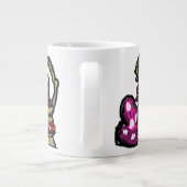 Wijn en roos valentijn grote koffiekop (Achterkant)