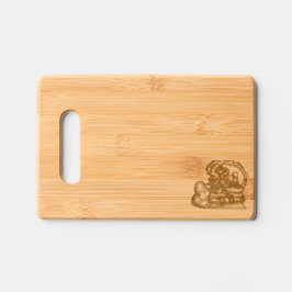 Wijn en roos valentijn snijplank