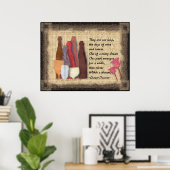 Wijn en Rozen Kunstgeem Poster (Thuiskantoor)