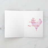 Wijn en rozen voor minnaar feestdagen kaart (Binnen)