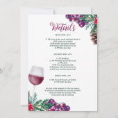 Wijn en sinaasappelwijn Weekend Cabine in Bossen Kaart (Achterkant)