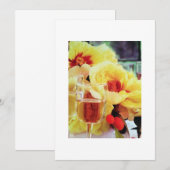 WIJN- EN STROOMINVITATIE KAART (Voorkant / Achterkant)