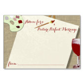 Wijn en verf Douche Advies Kaarten (Voorkant)