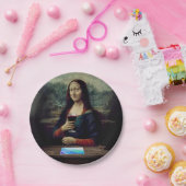 Wijn en Verf feest Mona Lisa verjaardag Papieren Bordje (Feest)