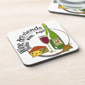 Wijn en vrienden beter met leeftijd drankjes onderzetter (Linkerzijde)