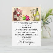 Wijn en Vrienden Kaart (Staand voorkant)