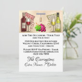 Wijn en Vrienden - Zie Achterkant - Kaart (Staand voorkant)