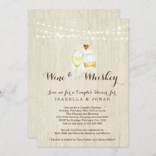 Wijn en whisky Verloving voor coupondouches Kaart