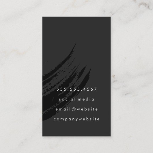 Wijn en wijn Logo Visitekaartje (Achterkant)