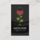 Wijn en wijn Logo Visitekaartje (Voorkant)