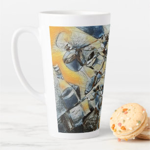 Wijn- en wijnflessen art Koffie-Mok Latte Mok