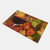 Wijn en Wijngaard Herfst Kleuren Deurmat (Schuin)