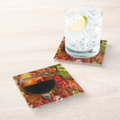 Wijn en wijngaarden glazen onderzetter (Schuin)