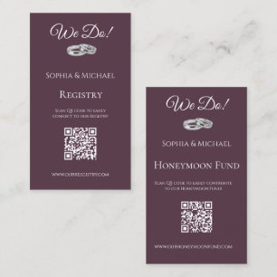 Wijn en Wit- We Do-Wedding Rings-Registry- Visitekaartje