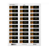 Wijn en Zonnebloemen Retouradres Etiket (Full Sheet)