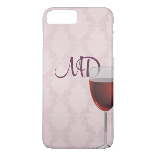 wijn en zwarte roze vocht Case-Mate iPhone case (Achterkant)