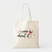 Wijn erover tote bag (Voorkant)