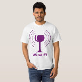 Wijn-Fi Humor T-shirt (Voorkant volledig)