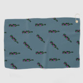 Wijn flesje donker golfhanddoek (Horizontaal)