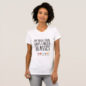 Wijn "Funny need Glasses" T-shirt (Voorkant volledig)
