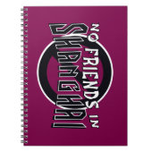 WIJN "Geen vrienden in Shanghai" Spiral Notitieboe Notitieboek (Voorkant)