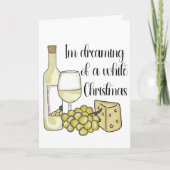 Wijn gerelateerde kerstkaart kaart (Voorkant)