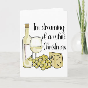 Wijn gerelateerde kerstkaart kaart