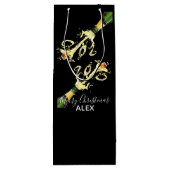 Wijn geschenk tas-champagne splash cadeautas (Achterkant)