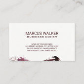 Wijn Giet in glas | artistiek Visitekaartje (Achterkant)