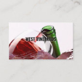 Wijn Giet in glas | artistiek Visitekaartje (Voorkant)