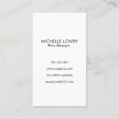 Wijn giet in glas | wijnmakerij visitekaartje (Achterkant)