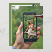 Wijn gieten 21ste verjaardag partij kaart (Voorkant / Achterkant)