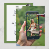 Wijn gieten 30ste verjaardag partij kaart (Voorkant / Achterkant)